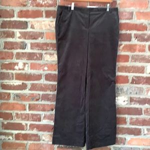 Loft Marisa Gray Velveteen Gray Fine Corduroy Pants